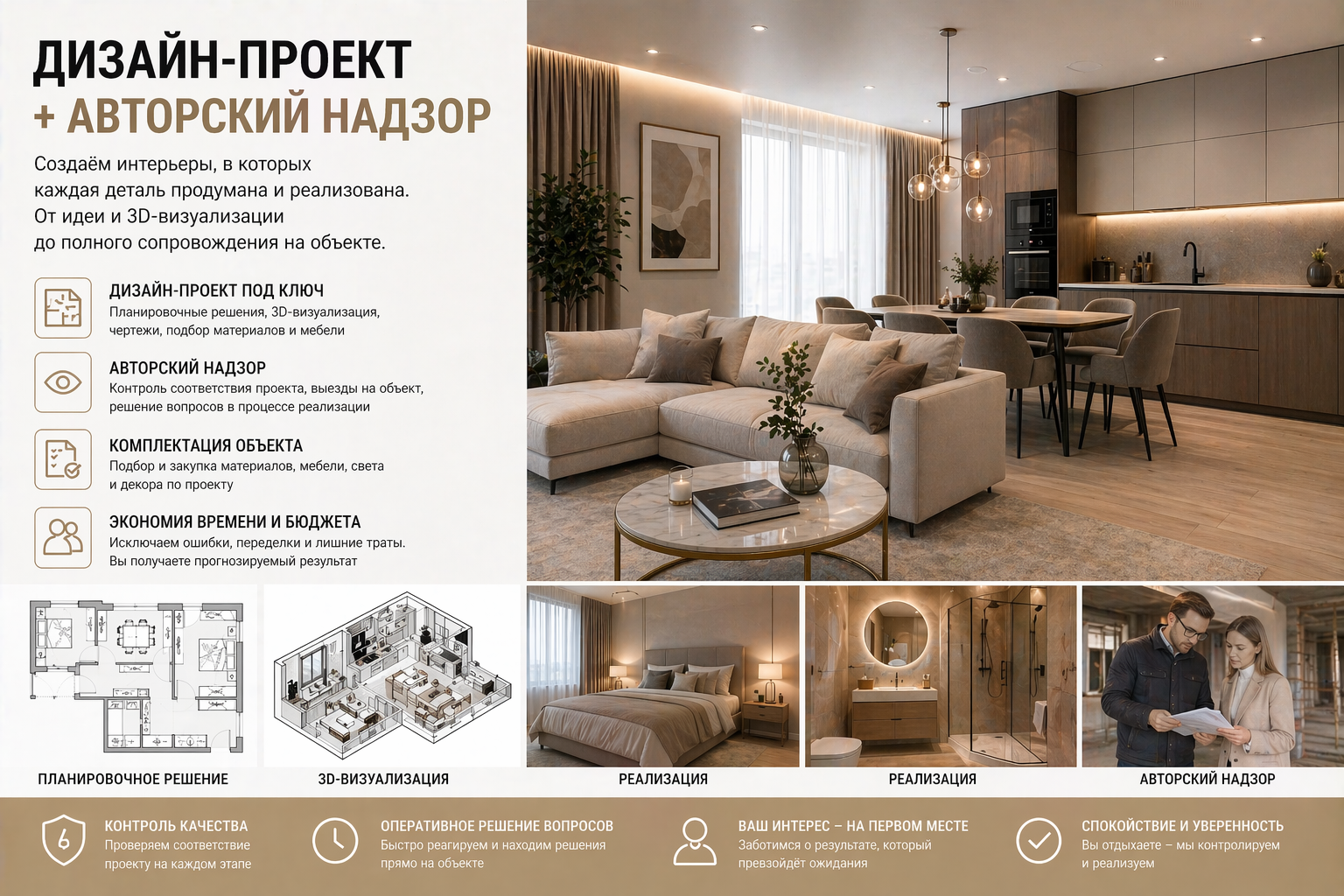 Дизайн-проект с авторским надзором